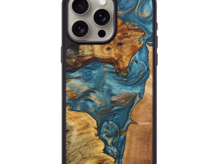 iPhone 15 Pro Max Wood+Resin Phone Case - Candy (Mosaic, 706093) For Cheap