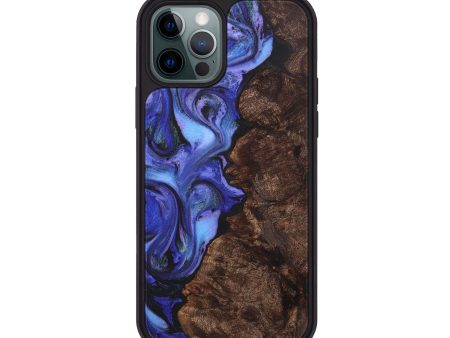 iPhone 12 Pro Wood+Resin Phone Case - Giuliana (Purple, 707950) Hot on Sale