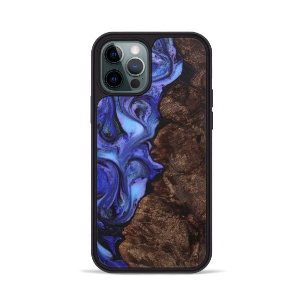 iPhone 12 Pro Wood+Resin Phone Case - Giuliana (Purple, 707950) Hot on Sale