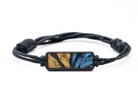 Classic Wood+Resin Bracelet - Timothy (Blue, 709180) For Sale