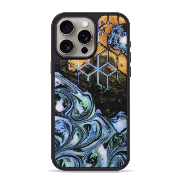 iPhone 15 Pro Max Wood+Resin Phone Case - Chandler (Pattern, 710346) Hot on Sale