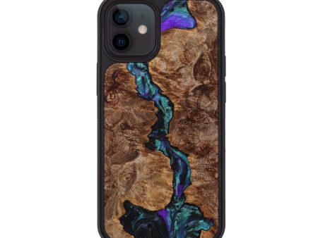 iPhone 12 Wood+Resin Phone Case - Leanne (Purple, 709310) Supply