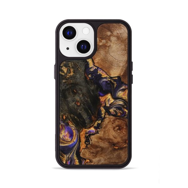 iPhone 13 Wood+Resin Phone Case - Omar (Mosaic, 709818) Online Hot Sale