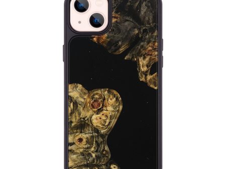 iPhone 14 Plus Wood+Resin Phone Case - Melvin (Pure Black, 709484) Cheap