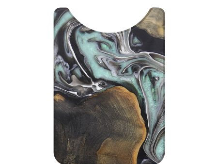 Live Edge Wood+Resin Wallet - Kody (Green, 707806) Hot on Sale