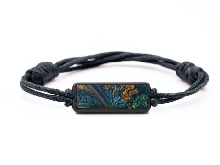 Classic Wood+Resin Bracelet - Grace (Teal & Gold, 709218) Online