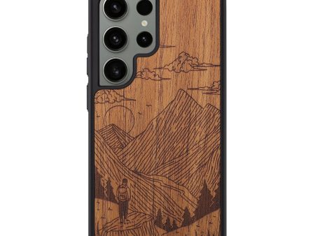 Galaxy S24 Ultra Wood+Resin Phone Case - Roaming - Mahogany (Curated) Online