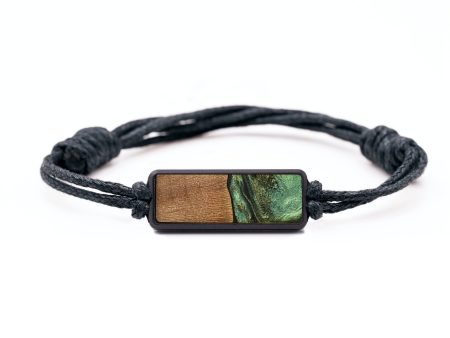 Classic Wood+Resin Bracelet - Amber (Green, 709163) Online now