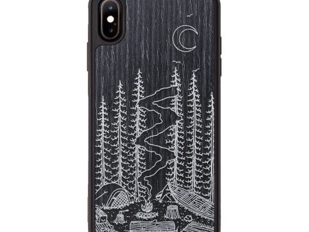 iPhone Xs Max Wood+Resin Phone Case - Camp - Ebony (Curated) Cheap