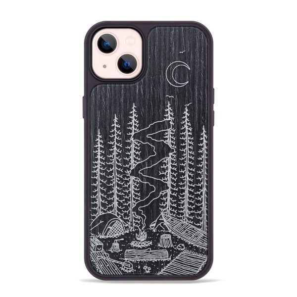 iPhone 14 Plus Wood+Resin Phone Case - Camp - Ebony (Curated) Discount