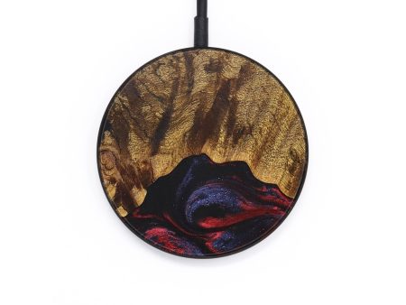 Circle Wood+Resin Wireless Charger - Alta (Red, 709607) Hot on Sale