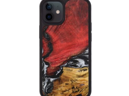 iPhone 12 Wood+Resin Phone Case - Aimee (Mosaic, 708984) Online