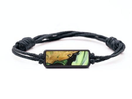 Classic Wood+Resin Bracelet - Riley (Green, 709151) For Cheap