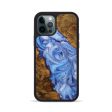 iPhone 12 Pro Wood+Resin Phone Case - Lena (Blue, 708286) Online Hot Sale