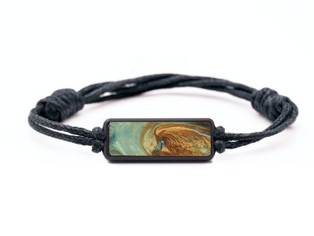 Classic Wood+Resin Bracelet - Graham (Teal & Gold, 709206) Discount