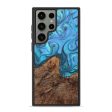 Galaxy S23 Ultra Wood+Resin Phone Case - Alison (Blue, 708643) Supply