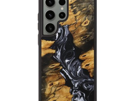 Galaxy S23 Ultra Wood+Resin Phone Case - Nash (Black & White, 708249) Discount