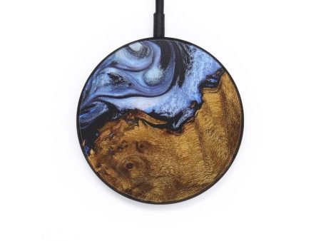 Circle Wood+Resin Wireless Charger - Abraham (Blue, 709082) Discount