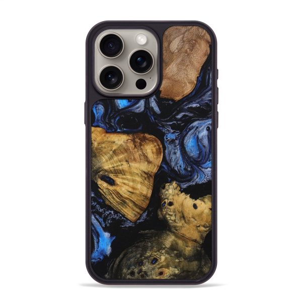 iPhone 15 Pro Max Wood+Resin Phone Case - Braxton (Mosaic, 708242) For Discount