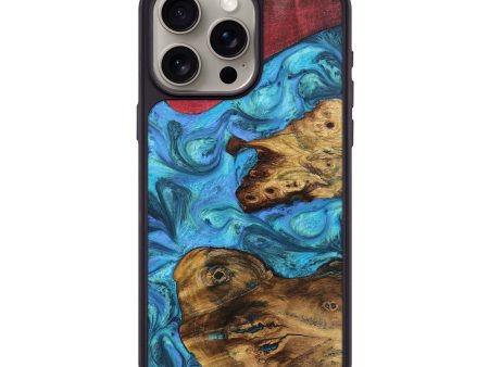 iPhone 15 Pro Max Wood+Resin Phone Case - Clint (Mosaic, 708658) Fashion