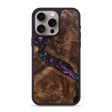 iPhone 15 Pro Max Wood+Resin Phone Case - Zoe (Purple, 708713) Online now