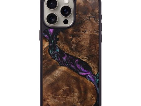 iPhone 15 Pro Max Wood+Resin Phone Case - Zoe (Purple, 708713) Online now