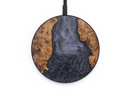 Circle Wood+Resin Wireless Charger - Chuck (Pure Black, 706760) Sale