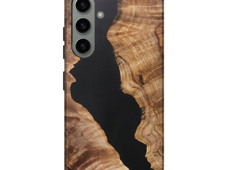 Galaxy S24 Plus Wood+Resin Live Edge Phone Case - Dena (Pure Black, 706500) Hot on Sale