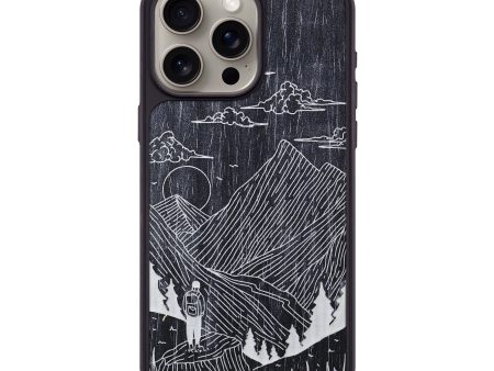 iPhone 15 Pro Max Wood+Resin Phone Case - Roaming - Ebony (Curated) Discount