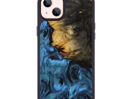 iPhone 14 Plus Wood+Resin Phone Case - Barbara (Blue, 707384) Discount