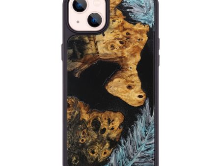 iPhone 14 Plus Wood+Resin Phone Case - Hugh (Feather, 707448) Fashion