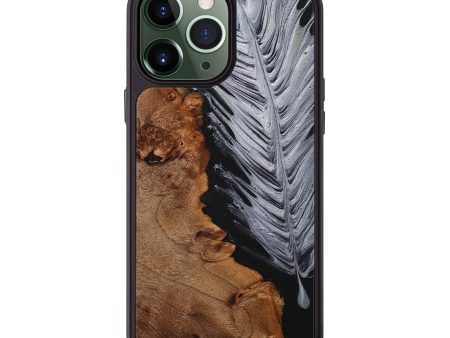 iPhone 13 Pro Max Wood+Resin Phone Case - Arlene (Feather, 707442) Online now