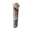 Live Edge Wood+Resin Pocket Knife - Lisa (Green, 710194) Fashion