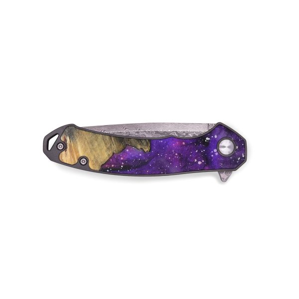 EDC Wood+Resin Pocket Knife - Edna (Cosmos, 709139) For Sale