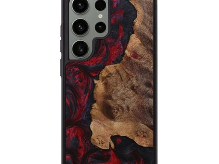 Galaxy S24 Ultra Wood+Resin Phone Case - Xander (Red, 709752) For Discount