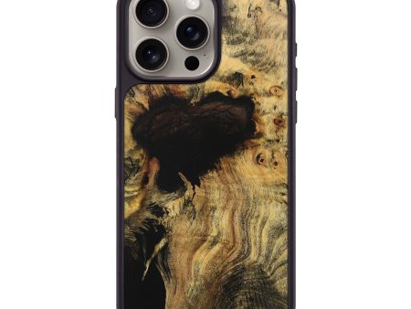 iPhone 15 Pro Max Wood+Resin Phone Case - Zane (Wood Burl, 710012) For Discount