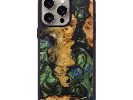 iPhone 15 Pro Max Wood+Resin Phone Case - Cameron (Mosaic, 707990) For Cheap