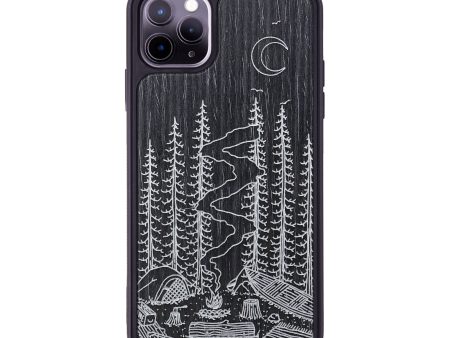 iPhone 11 Pro Max Wood+Resin Phone Case - Camp - Ebony (Curated) Online Hot Sale