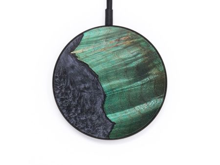 Circle Wood+Resin Wireless Charger - Alaya (Pure Black, 706757) For Cheap