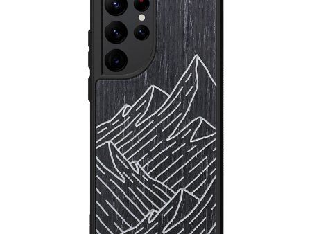 Galaxy S22 Ultra Wood+Resin Phone Case - Mountain - Ebony (Curated) Online Hot Sale