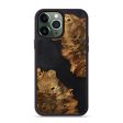 iPhone 13 Pro Max Wood+Resin Phone Case - Bertha (Pure Black, 707019) Sale