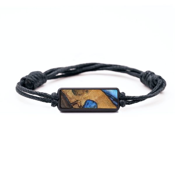 Classic Wood+Resin Bracelet - Addisyn (Blue, 709198) For Sale