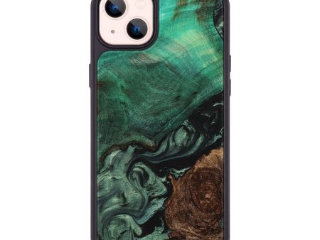 iPhone 14 Plus Wood+Resin Phone Case - Rosemarie (Mosaic, 708541) Discount