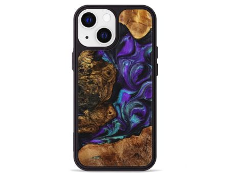 iPhone 13 mini Wood+Resin Phone Case - Paola (Mosaic, 709986) Sale