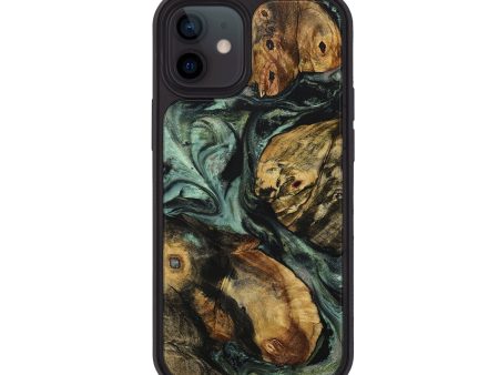 iPhone 12 Wood+Resin Phone Case - Callum (Mosaic, 709798) For Cheap