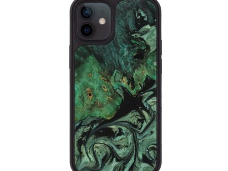 iPhone 12 Wood+Resin Phone Case - Jayceon (Green, 707728) Online