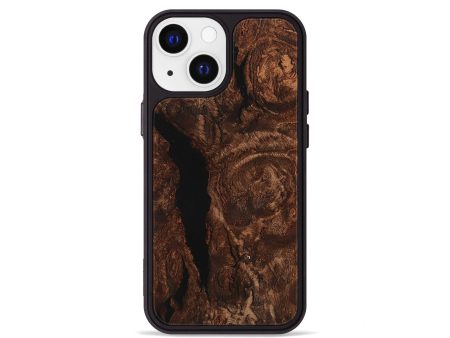 iPhone 13 mini Wood+Resin Phone Case - Brendon (Wood Burl, 710015) Online