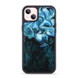 iPhone 14 Plus Wood+Resin Phone Case - Kellan (Blue, 709400) Fashion