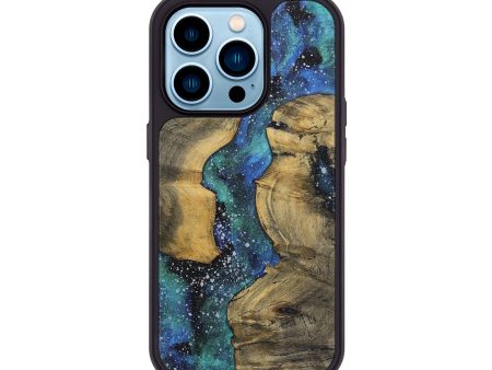 iPhone 14 Pro Wood+Resin Phone Case - Dawson (Cosmos, 709896) on Sale