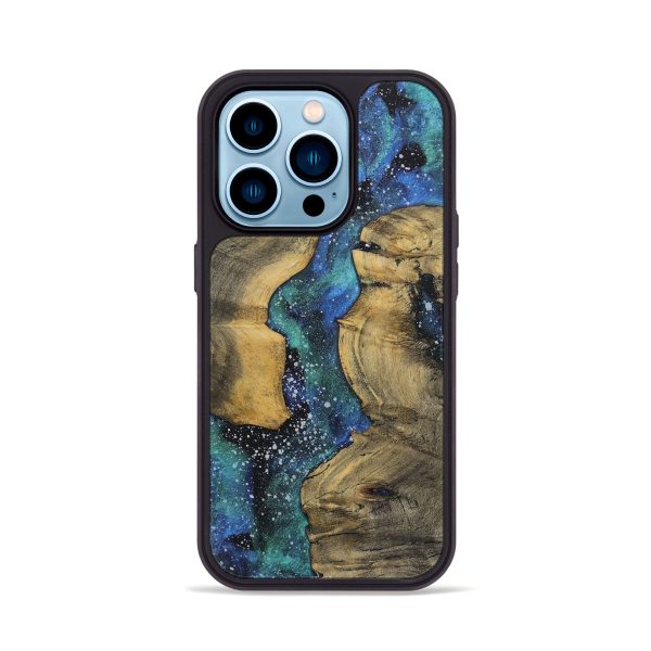 iPhone 14 Pro Wood+Resin Phone Case - Dawson (Cosmos, 709896) on Sale